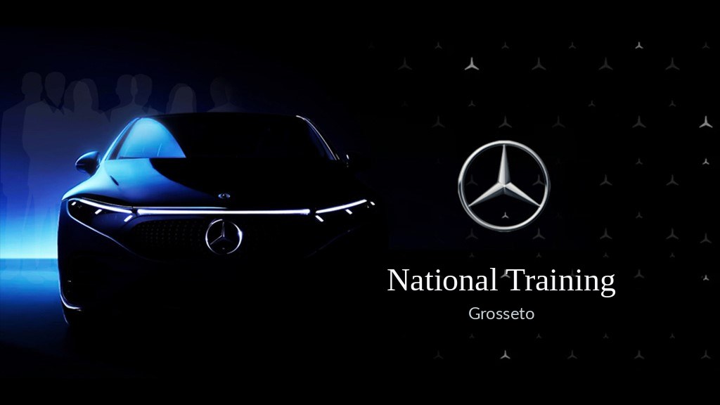Mercedes-Benz Italia national dealer training with digital accreditation and test-drive management.