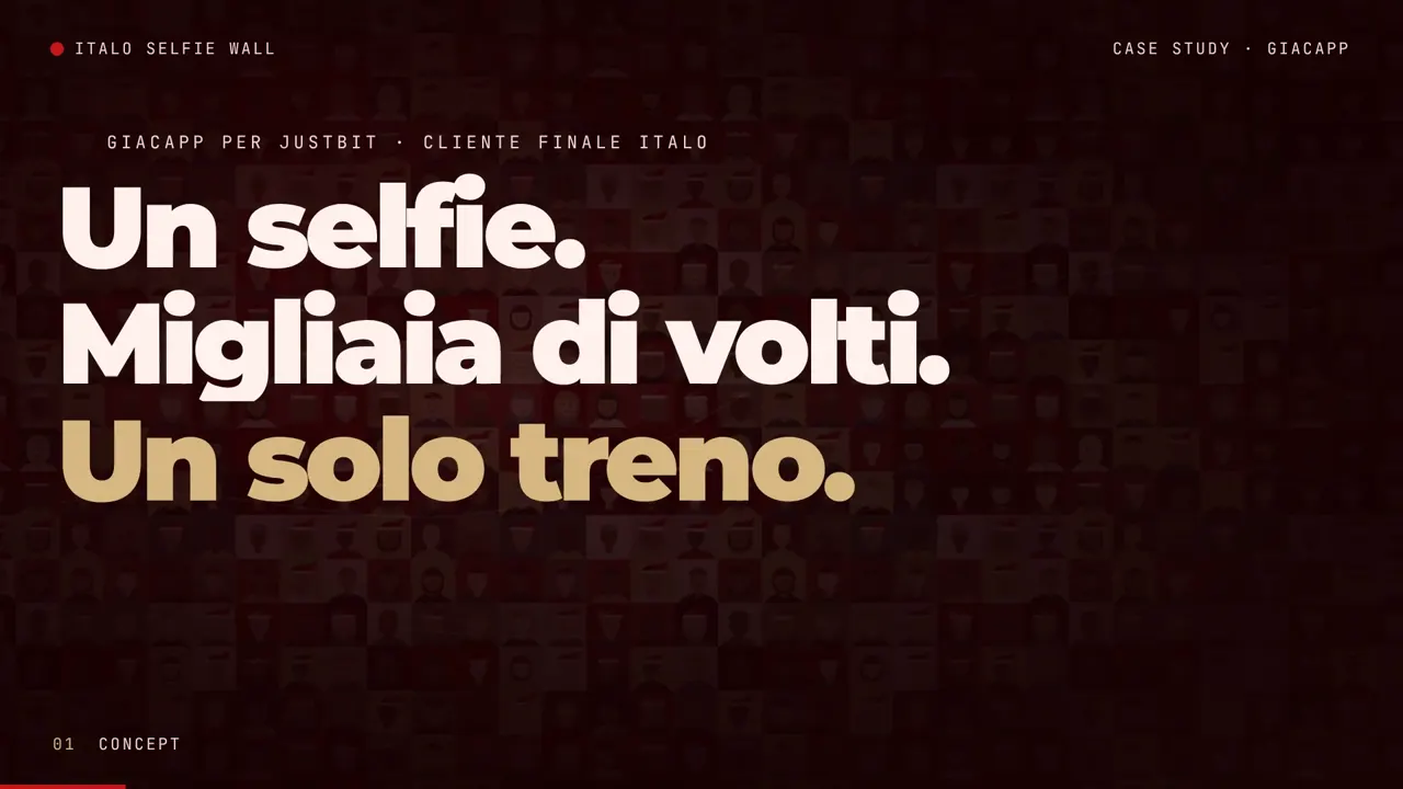 Preview of the Italo selfie wall video.