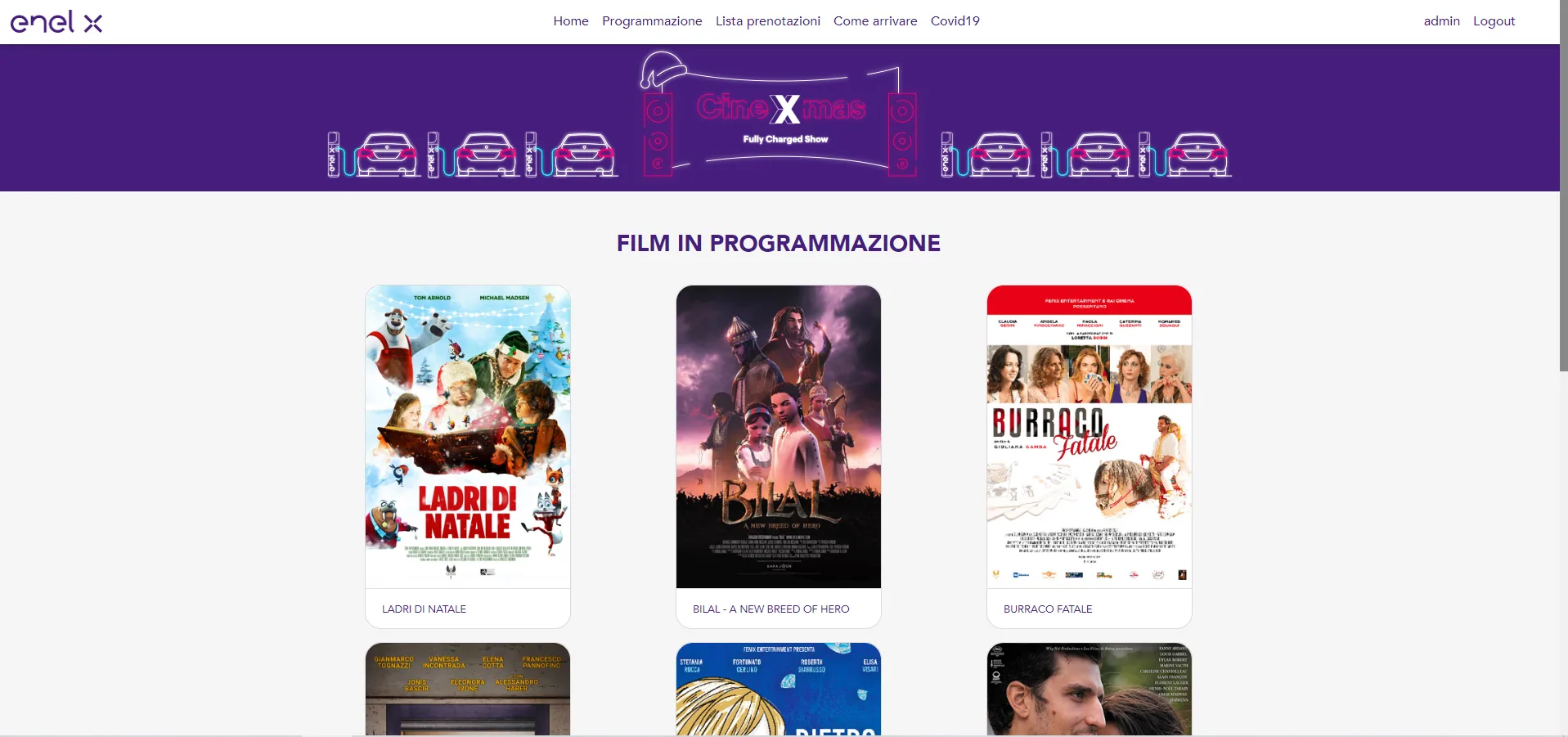 The film programme, with trailers and reviews.