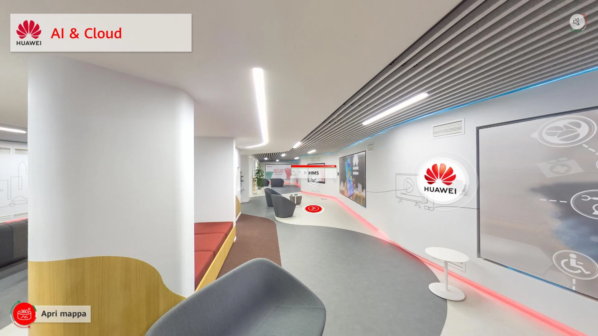 The AI & Cloud area in 360 degrees.