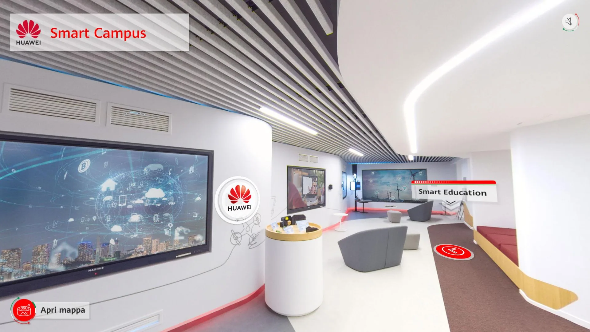 The Smart Campus and Smart Education rooms.