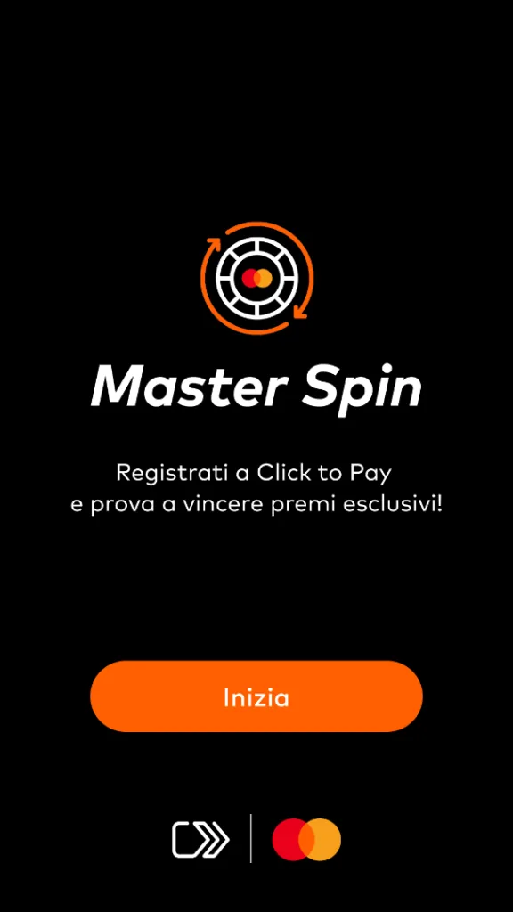 Master Spin: the start screen.