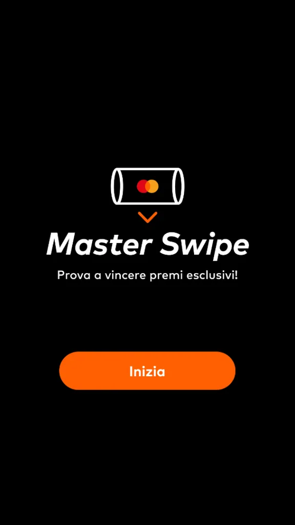 Master Swipe: the start screen.