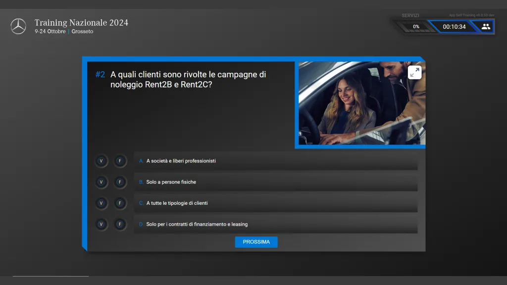 A training question with the model detail it refers to.
