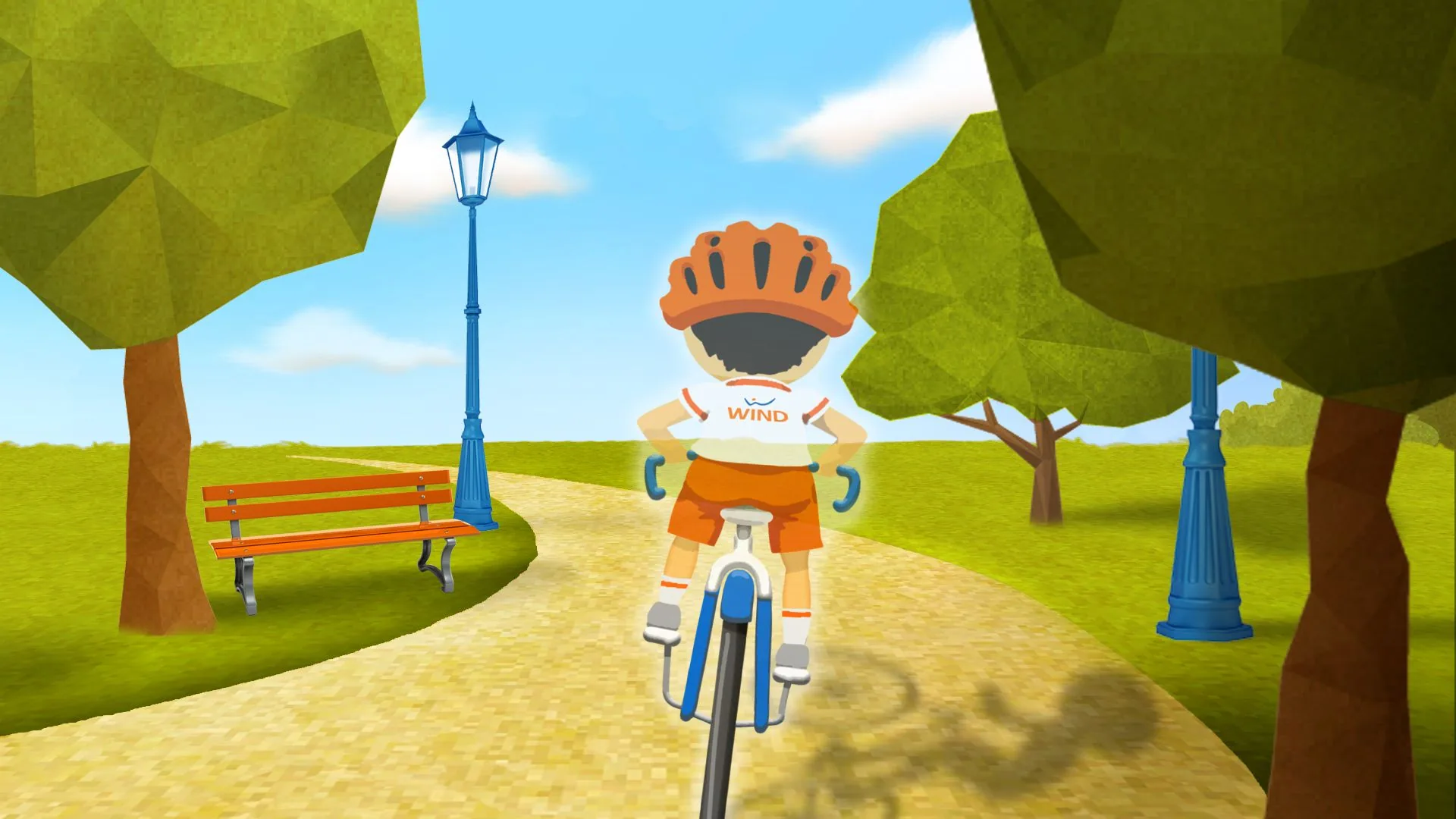 The rider avatar at the start of the ride.